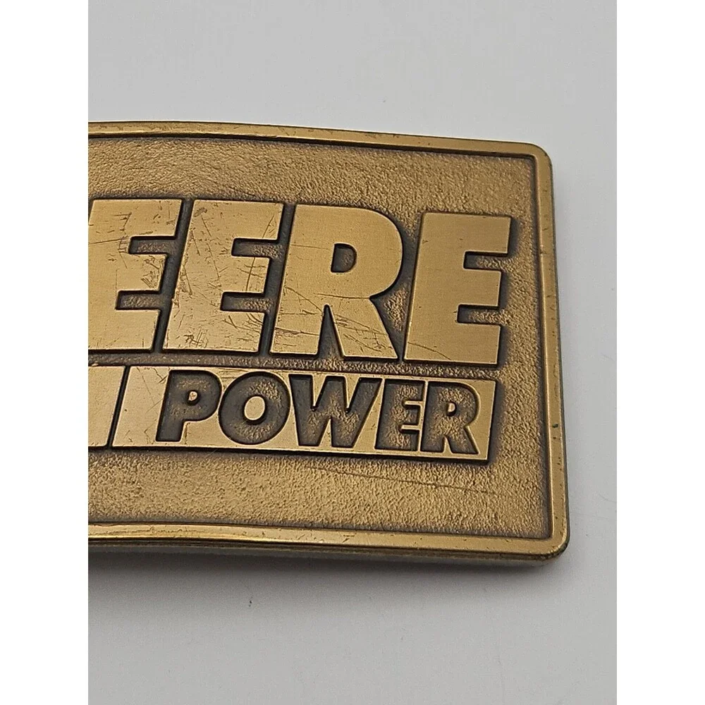 Vintage 1994 John Deere Power Belt Buckle Expo '94 New Orleans
